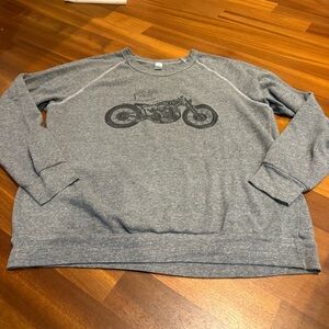 Mark Ryan Winery Motorcycle Graphic Sweatshirt Women’s XL Alternative Apparel